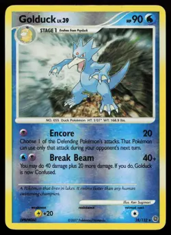 Golduck 28/132 Rare Secret Wonders Reverse Holo Pokemon Card - Image 1