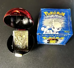 Mewtwo 23kt Gold Plated Pokemon Card - Burger King - 1999 - Look! - Image 1