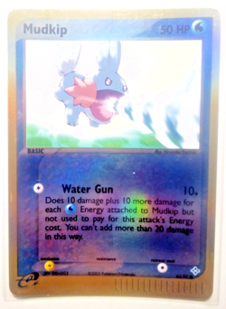 Mudkip 65/97 Reverse Holo Pokemon Card EX Dragon E Series - LP - Image 1