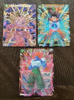 Dragon Ball Z -Lot Of (3) Cards SPC & SR- Exact Items Pictured - Image 1