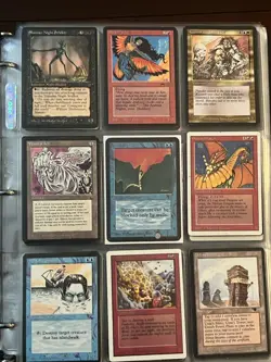 Big ! Old ! Vintage Magic Gathering 1008 Cards Collection Binder Alpha Mtg Lot - Image 2