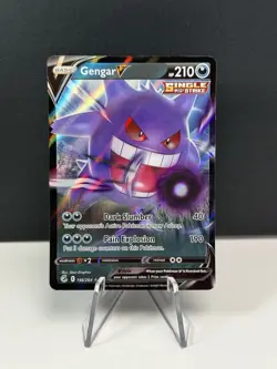Pokemon Gengar v Fusion Strike Holo Ultra Rare Card 156/264 - Image 1
