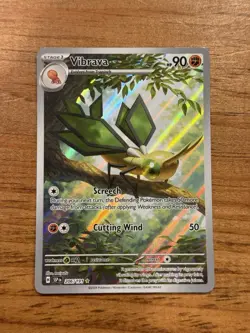 Vibrava 206/191 Sv08: Surging Sparks Holo Pokemon Card Fighting Type Full Art - Image 1