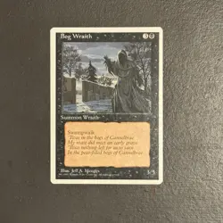 Bog Wraith NM 4th Edition 1995 Magic the Gathering Card MTG TCG - Image 1