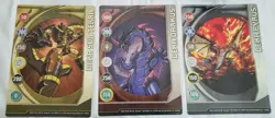 3 Giant Bakugan Battle Brawlers Red Dragonoid Deluxe Deka Pyrus 600G Spin Cards - Image 4