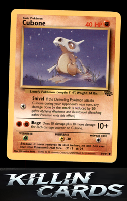 Cubone 50/64 Common Jungle Pokemon Card LP - Image 1