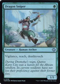 MTG ~ Dragon Sniper Foil ~ Tarkir Dragonstorm Near Mint - Image 1