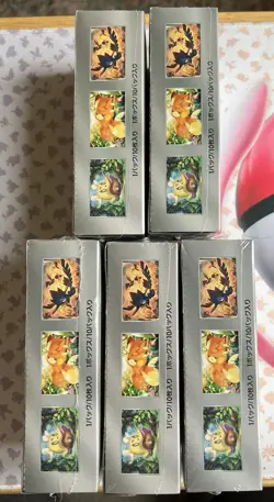 Pokemon Japanese Shiny Treasures Booster Box Sealed W Shrink Lot 5x USA Seller - Image 4