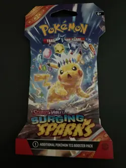 VERY HEAVY - 31.92g - Pokemon Surging Sparks Sleeved Booster Pack - SEALED! - Image 2