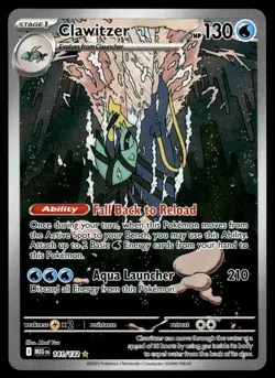 2025 Pokemon Mega Evolutions 141 Clawitzer Near Mint - Image 1
