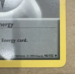 Pokemon TCG 1st Edition Base Set Shadowless Double Colorless Energy 96/102 NM - Image 5