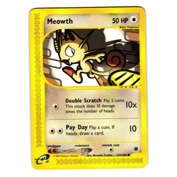 MEOWTH 121/165 EXPEDITION BASE SET POKEMON TCG - Image 1