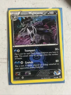 Team Aqua's Mightyena 18/34 - Double Crisis - Regular - Pokemon - Image 1