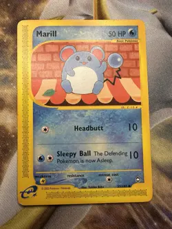 Marill Aquapolis #053 (2003) Uncommon MP+ Pokemon FREE SHIPPING - Image 1