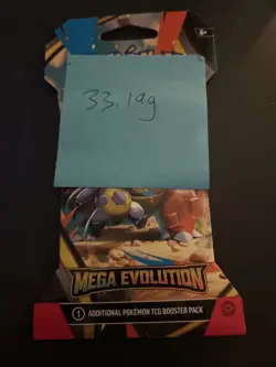 (VERY HEAVY) 33.19g Pokemon TCG Mega Evolution Sleeved Booster Pack (SEALED)✅ - Image 4
