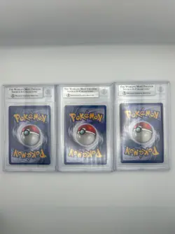 1999 Pokemon Unlimited Base set Trio BGS 8/8/9 Charizard, Blastoise, Venusaur - Image 2