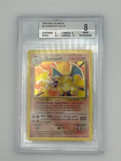 1999 Pokemon Unlimited Base set Trio BGS 8/8/9 Charizard, Blastoise, Venusaur - Image 5