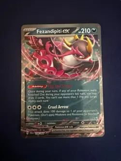 Pokemon TCG Fezandipiti EX 038/064 Shrouded Fable Double Rare Holo - Image 1
