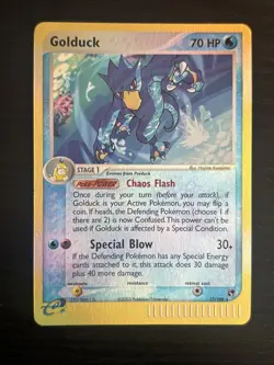 2003 Pokemon TCG Golduck 17/100 - EX Sandstorm Reverse Holo Rare LP/NM - Image 1