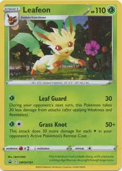 Leafeon - SWSH191 - Pokemon Sword & Shield Promo Ultra Rare Holo Card NM - Image 1