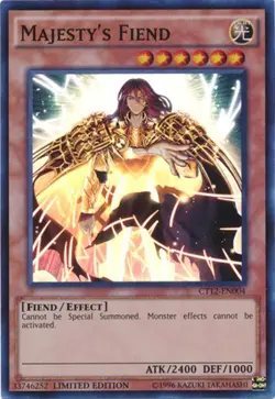 Majesty's Fiend - CT12-EN004 - Super Rare - Limited Edition Near Mint Yugioh! Ca - Image 1