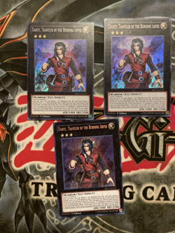 3xDante, Traveler Of The Burning Abyss MP15-EN121 Secret Rare 1st Edition Yugioh - Image 1