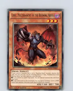 Yu-Gi-Oh Libic, Malebranche Of The Burning Abyss SECE-EN083 1st Edition Rare NM - Image 1