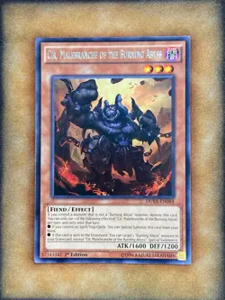Yugioh Cir, Malebranche of the Burning Abyss DUEA-EN084 Rare 1st Ed NM - Image 1