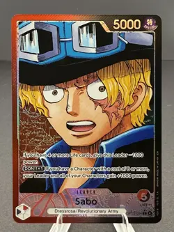 One Piece TCG OP13-004 Sabo Alt Art Leader AA Card Game CCG English - Image 1