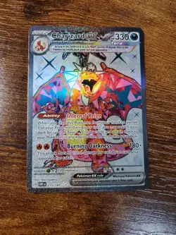 Pokemon TCG Charizard EX Obsidian Flames Ultra Rare Card 215/197 NM Condition - Image 1