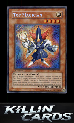 1st Edition Toy Magician TDGS-EN099 Secret Rare The Duelist Genesis YuGiOh Card - Image 1