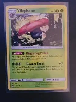 Pokemon 6/147 Vileplum Holo Rare Card Sun & Moon Burning Shadows Set TCG NM - Image 1