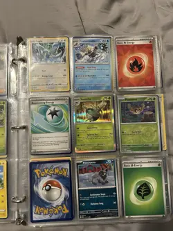 Large Modern Pokemon Binder Collection Holo Reverse Holo Large Card Signed Card - Image 3