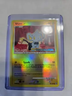 Pokemon Shinx 98/130 Diamond & Pearl Reverse Holo Card NM 2007 - Image 1