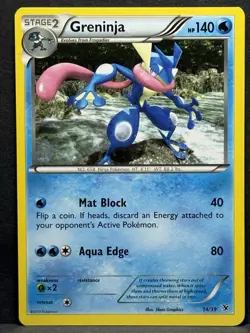 Pokemon Greninja Starter Set 14/39 Kalos Regular Card LP Condition - Image 1