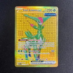 Pokemon Card - Iron Leaves ex Temporal Forces 213/162 Secret Rare - Image 1