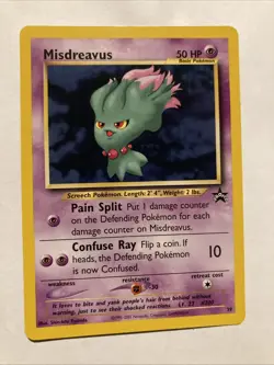 Pokemon MISDREAVUS Black Star Promo Card # 39 RARE - Image 1