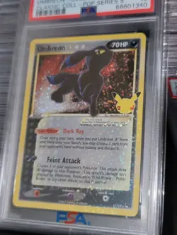 PSA 10 Umbreon Gold Star 17/17 Celebrations 2021 Pokemon Card HOLO BLEED Classic - Image 2