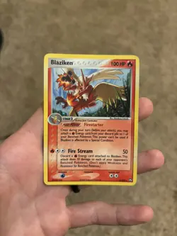 Blaziken 5/108 EX Power Keepers Holo Rare Pokemon Card TCG 2007 Fire Starter DMG - Image 1