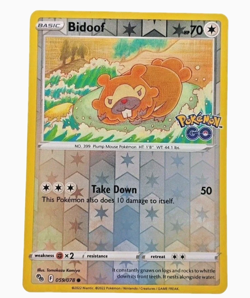 Bidoof 059/078 - Pokemon GO 2022 Reverse Holo- TCG Pokemon Card NM - Image 4