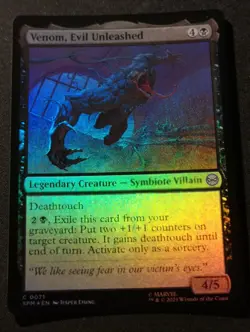 Venom, Evil Unleashed - Foil - SPM - MTG - EN - NM - 0071 - Image 1