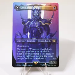 Cecil, Dark Knight Borderless 380 Foil Final Fantasy FIN MTG NM See Video - Image 1
