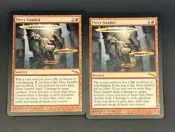 Fiery Gambit X2 Mirrodin LP-NM Rare Magic | MTG - Image 1