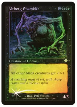 Magic the Gathering URBORG SHAMBLER #133/350 Invasion Foil Black Uncommon NM - Image 1