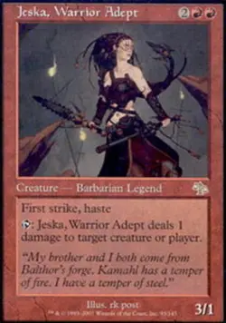 1x Jeska, Warrior Adept Light Play, English Judgment MTG Magic - Image 1