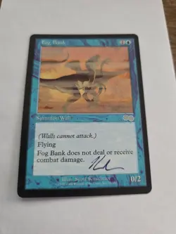 Fog Bank ARTIST PROOF Signed By Scott Kirschner Magic the Gathering - Image 1
