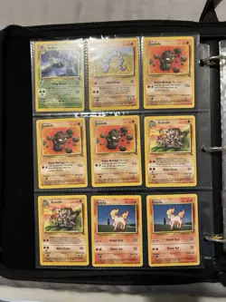 Mewtwo Binder Pokemon Collection Base Set, Jungle, Fossil Vintage No Energy Card - Image 3