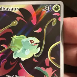 Pokemon Mega Evolutions Bulbasaur 133/132 Illustration Rare Stamped Promo card - Image 2