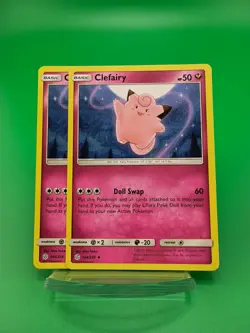 2x Pokemon Cosmic Eclipse Clefairy 144/236 NP NM-MINT - Image 1