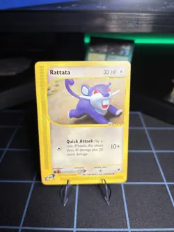 LP+/NM ⚫ RATTATA Common | Expedition Base Set 128/165 Pokemon TCG Yuka Morii - Image 1